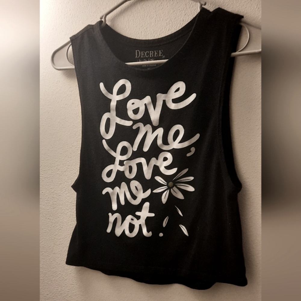 Y2K Decree Black Grunge Fairycore Muscle Tee